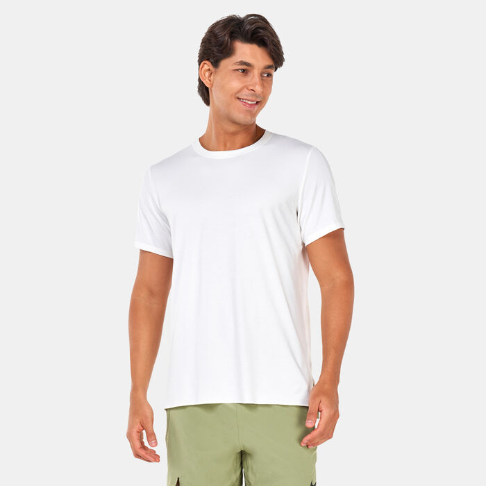 Nike Men's Yoga Dri-FIT T-Shirt White Nike Men's Yoga Dri-FIT T-Shirt White image number 0