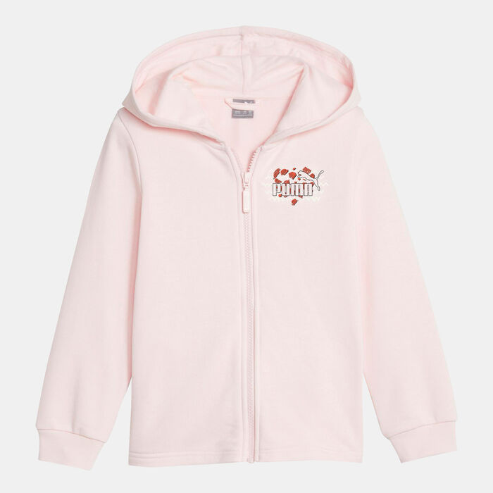PUMA Kids' Essentials Mix Match Full-Zip Hoodie Pink image number 0