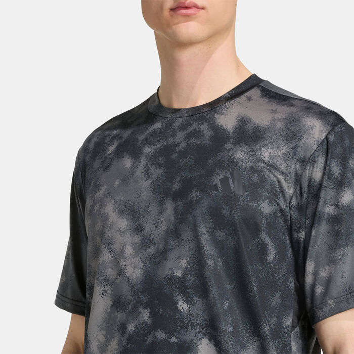 adidas Men's Train Essentials Seasonal Printed Training T-Shirt Black adidas Men's Train Essentials Seasonal Printed Training T-Shirt Black image number 4