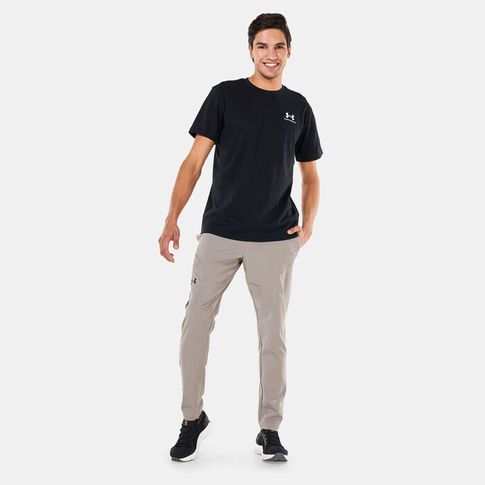 Under Armour Men's Logo Heavyweight T-Shirt Black Under Armour Men's Logo Heavyweight T-Shirt Black image number 2