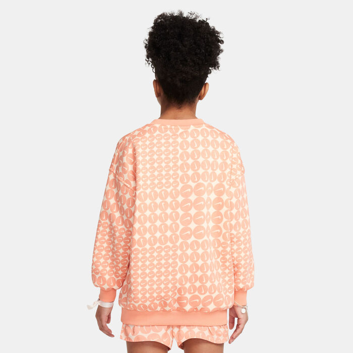 Nike Kids' Sportswear Club Fleece Sweatshirt Peach Nike Kids' Sportswear Club Fleece Sweatshirt Peach image number 1
