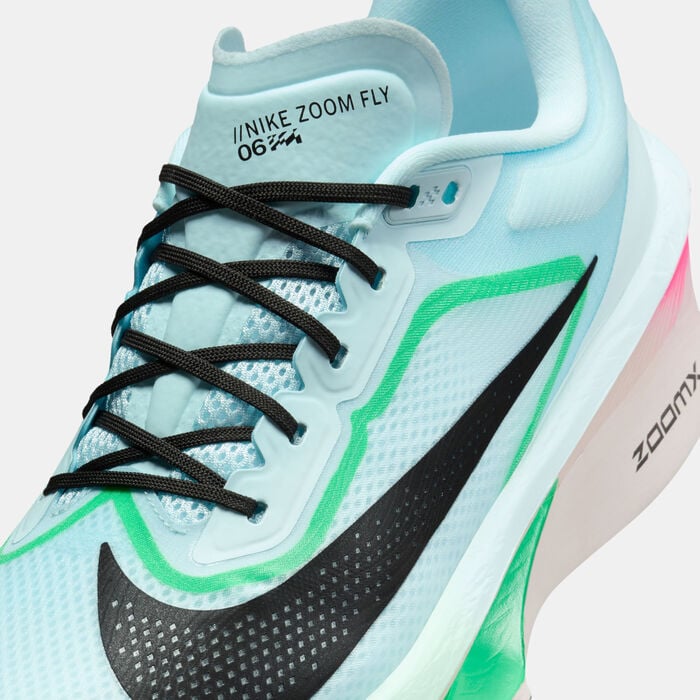 Nike Men's Zoom Fly 6 Road Running Shoes Blue Nike Men's Zoom Fly 6 Road Running Shoes Blue image number 4