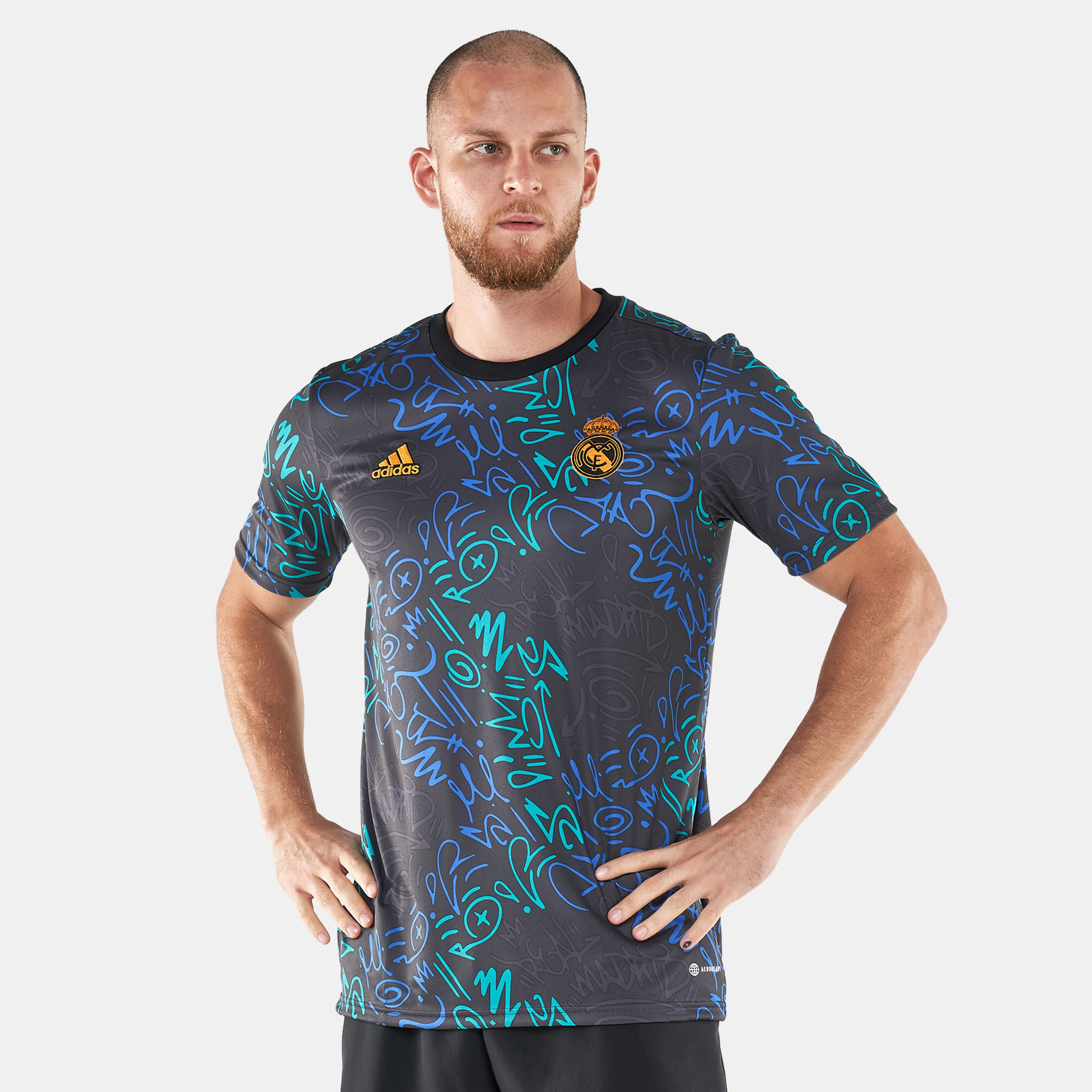 Real madrid pre match shirt online
