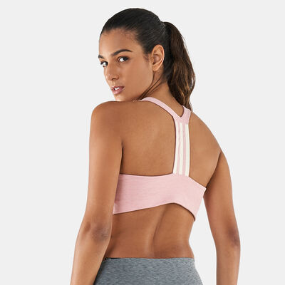 adidas Women's PowerImpact Training Medium-Support Sports Bra Pink