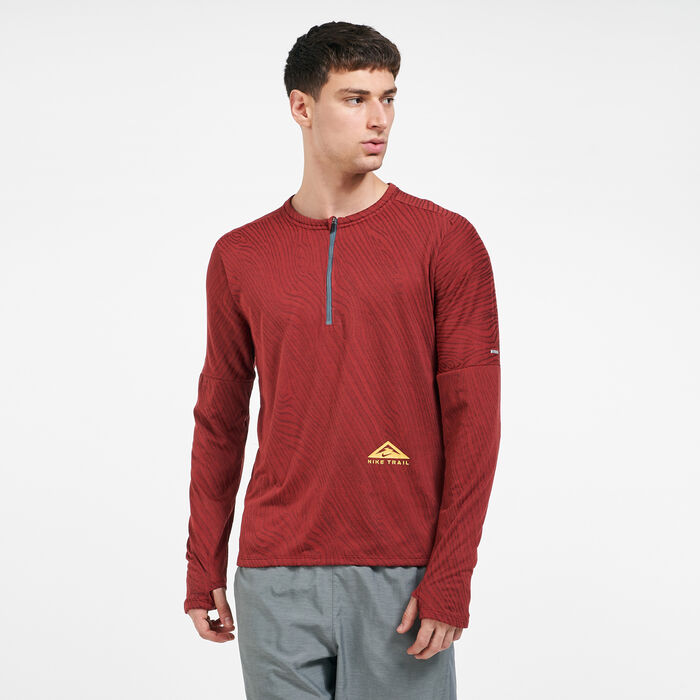 Nike Men's Dri-FIT Element 1/2 Zip Trail T-Shirt Multi-Color Nike Men's Dri-FIT Element 1/2 Zip Trail T-Shirt Multi-Color image number 0