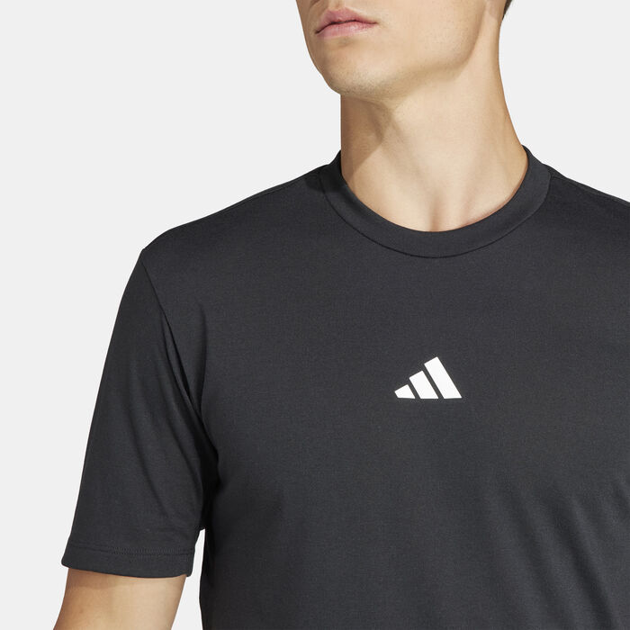 adidas Men's Logo Training T-Shirt Black adidas Men's Logo Training T-Shirt Black image number 4
