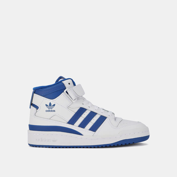 adidas Originals Kids' Forum Mid J Shoe White adidas Originals Kids' Forum Mid J Shoe White image number 0
