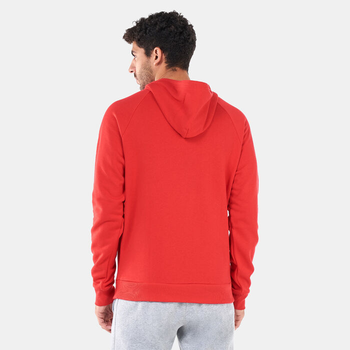 Under Armour Men's UA Rival Fleece Hoodie Red Under Armour Men's UA Rival Fleece Hoodie Red image number 1