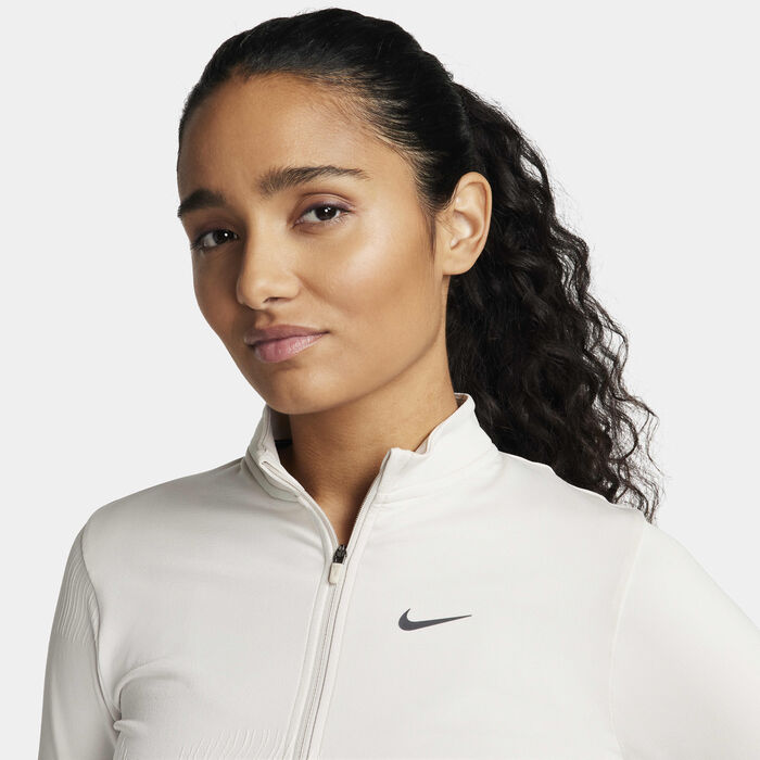Nike Women's Running Division Dri-FIT ADV 1/2-Zip Mid Layer White image number 2
