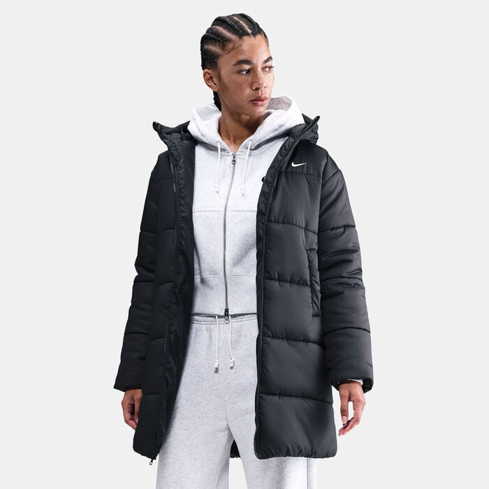 Nike Women's Sportswear Classic Therma-FIT Hooded Parka Black image number 0