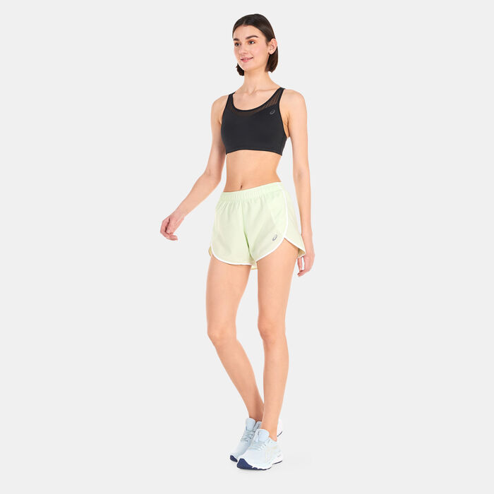 ASICS Women's Icon 4-Inch Shorts Green ASICS Women's Icon 4-Inch Shorts Green image number 2