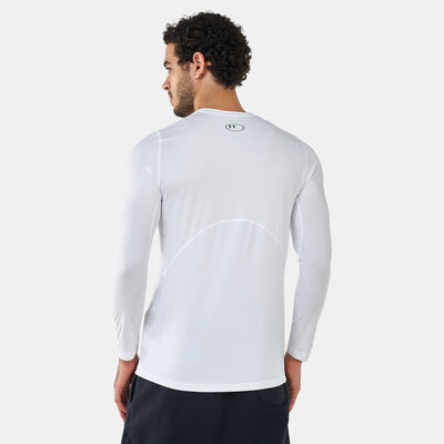 Under Armour Men's HeatGear® Armour Fitted Long Sleeve T-Shirt White Under Armour Men's HeatGear® Armour Fitted Long Sleeve T-Shirt White