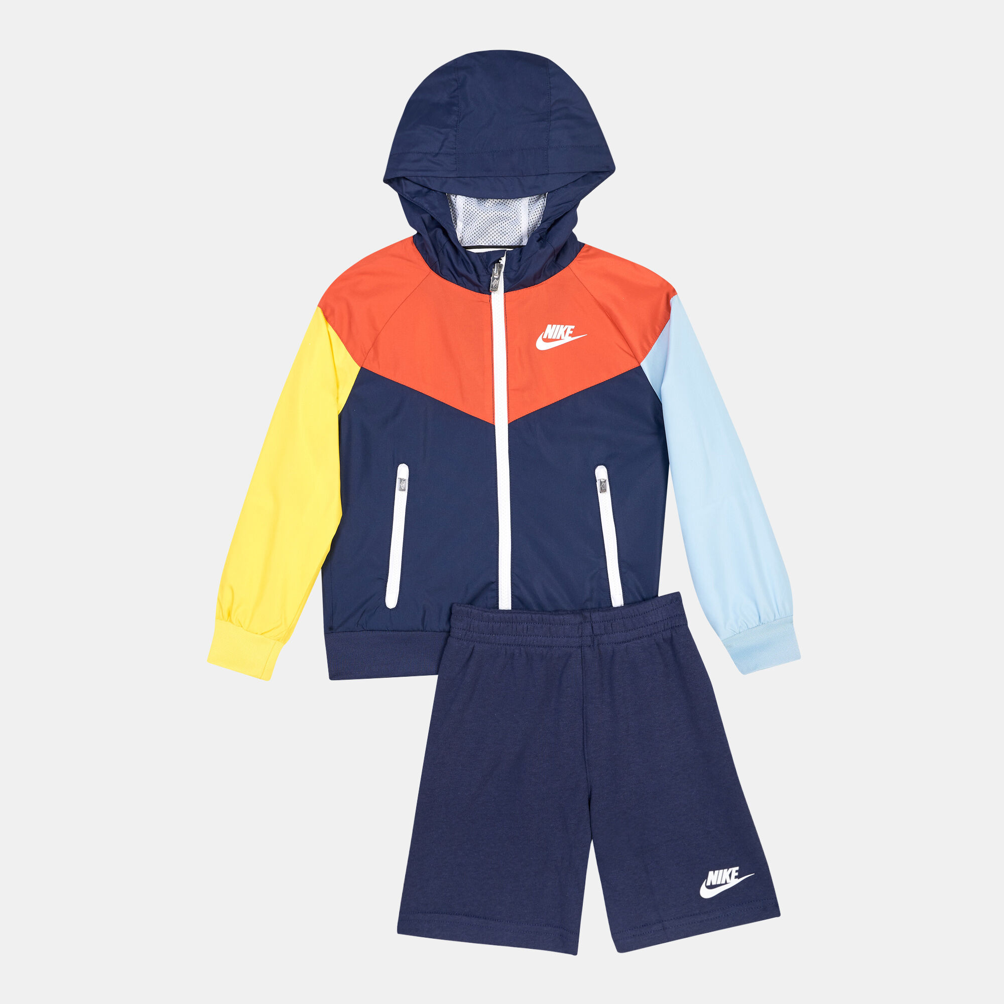 Nike jacket online and shorts set