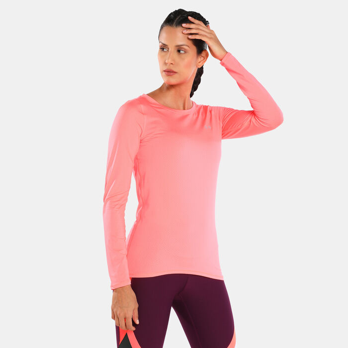 Women's HeatGear® Armour Long Sleeve Top Women's HeatGear® Armour Long Sleeve Top image number 0