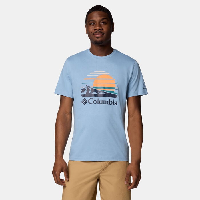 Columbia Men's Path Lake Graphic T-Shirt Blue Columbia Men's Path Lake Graphic T-Shirt Blue image number 0