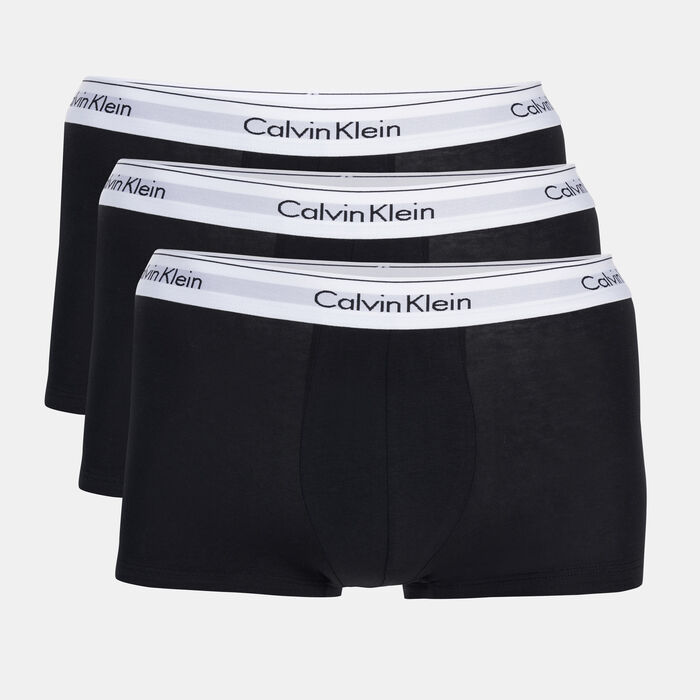 Calvin Klein Men's Modern Trunk Briefs (3 Pack) Black Calvin Klein Men's Modern Trunk Briefs (3 Pack) Black image number 0