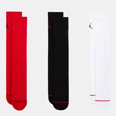 Jordan Everyday Crew Socks (3 Pairs) Red