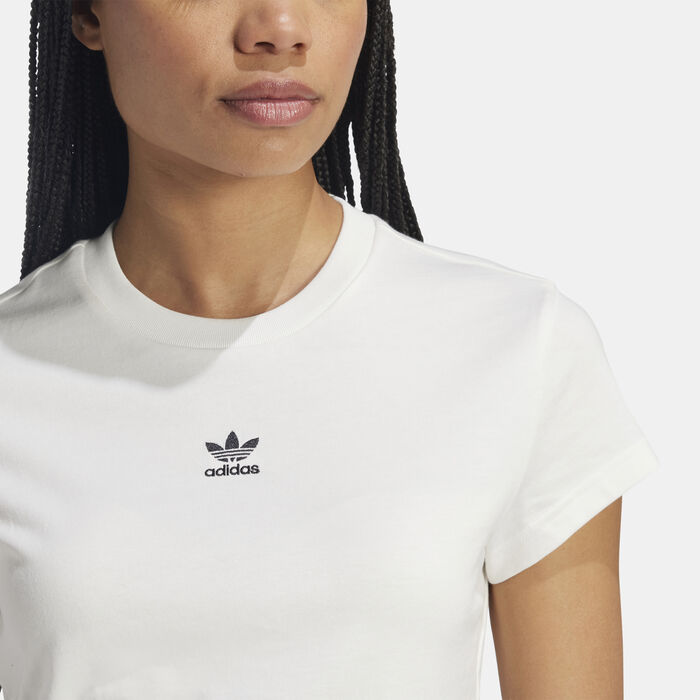 adidas Originals Women's Essentials T-Shirt White adidas Originals Women's Essentials T-Shirt White image number 3