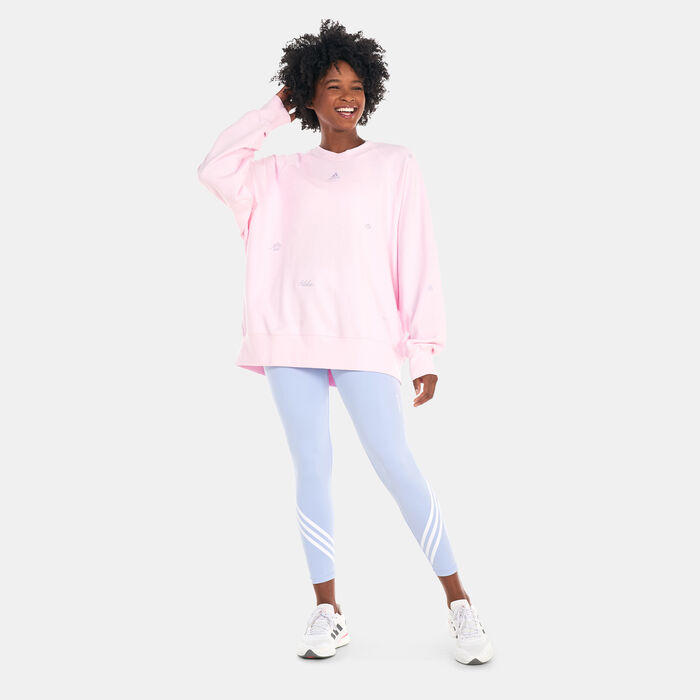 adidas Women's Healing Crystals Sweatshirt Pink image number 2