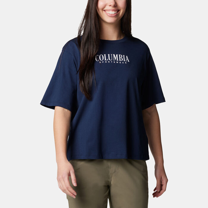 Columbia Women's North Cascades™ Relaxed T-Shirt Blue Columbia Women's North Cascades™ Relaxed T-Shirt Blue image number 0