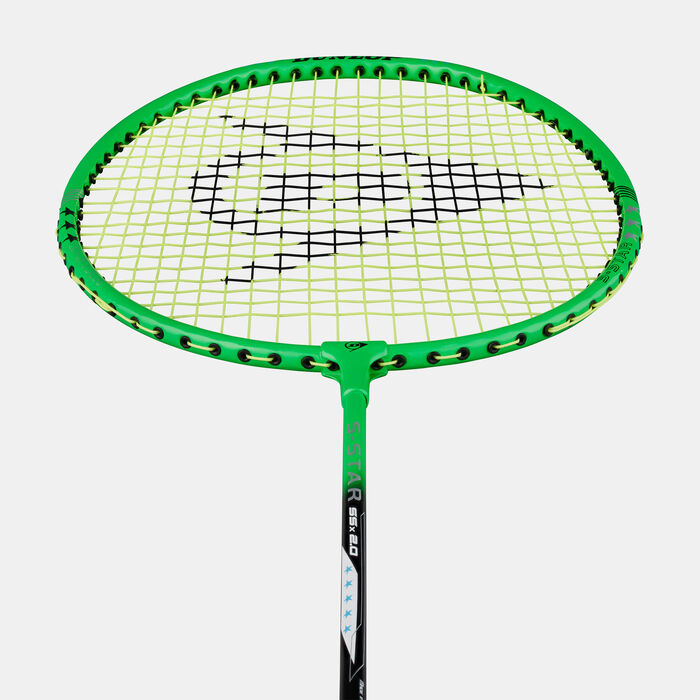 Dunlop Kids' S-STAR SSx 2.0 G6 HH NF Badminton Racket Green Dunlop Kids' S-STAR SSx 2.0 G6 HH NF Badminton Racket Green image number 2