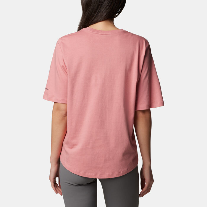 Columbia Women's North Cascades T-Shirt Pink Columbia Women's North Cascades T-Shirt Pink image number 1