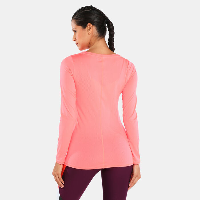Women's HeatGear® Armour Long Sleeve Top Women's HeatGear® Armour Long Sleeve Top image number 1