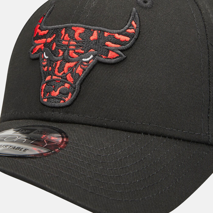 New Era Men's Seasonal Infill 9FORTY Chicago Bulls Cap Black New Era Men's Seasonal Infill 9FORTY Chicago Bulls Cap Black image number 2