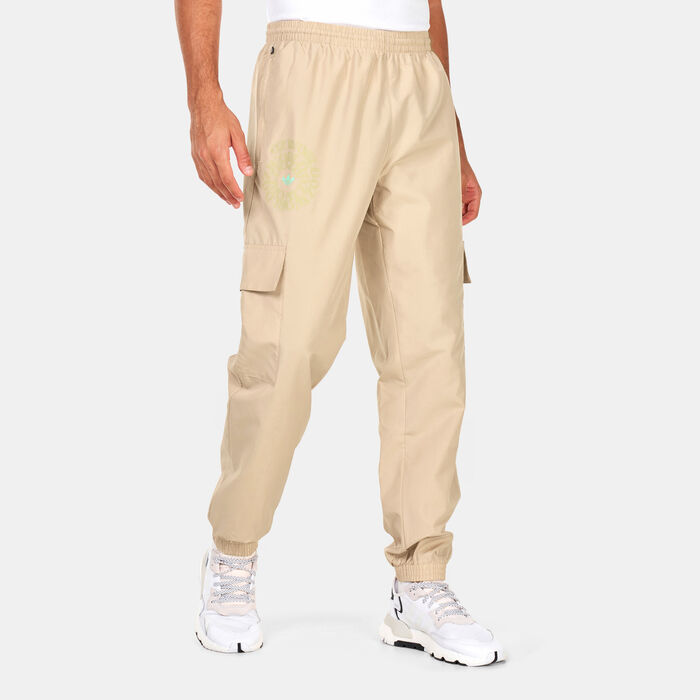 adidas Originals Men's Graphic Ozworld Cargo Pants Beige adidas Originals Men's Graphic Ozworld Cargo Pants Beige image number 0
