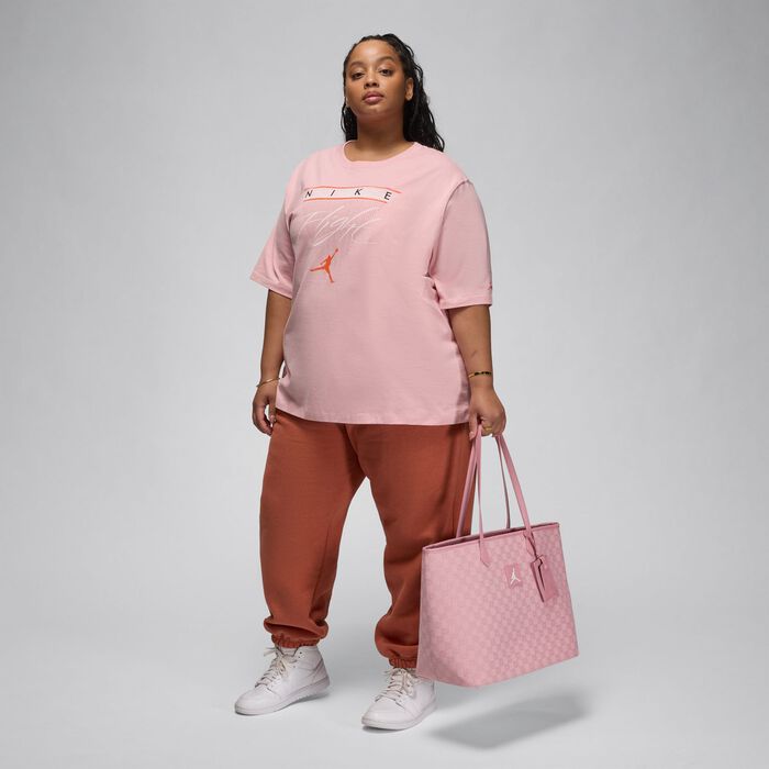 Jordan Monogram Tote Bag Pink Jordan Monogram Tote Bag Pink image number 1