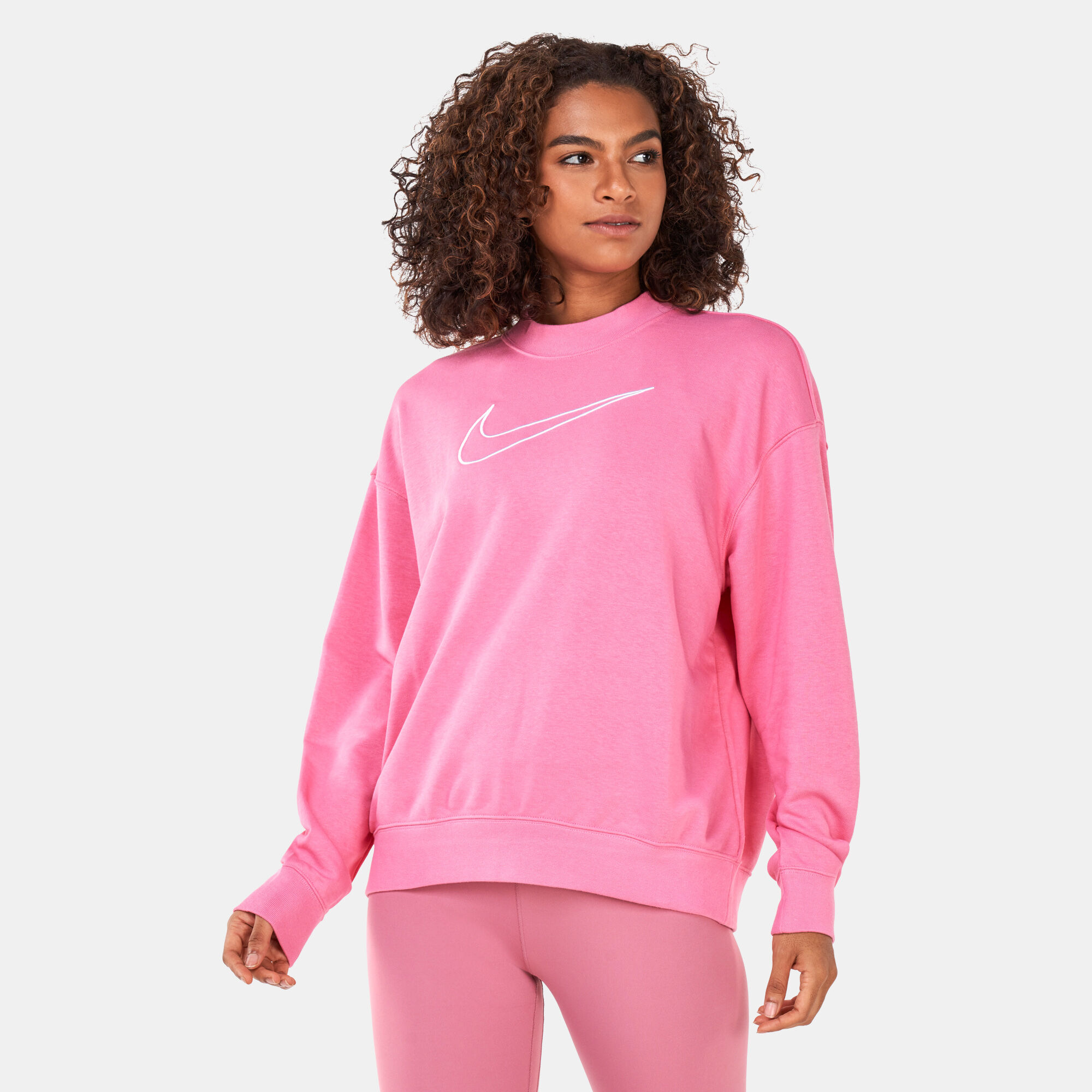 Women s Dri FIT Get Fit Graphic Sweatshirt Pink Nike in KSA SSS