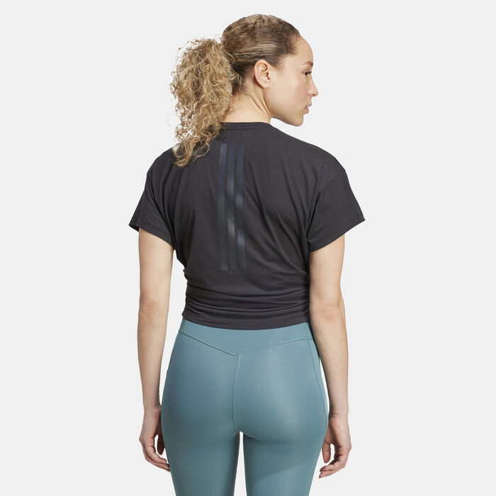 adidas Women's Power Training T-Shirt Black adidas Women's Power Training T-Shirt Black image number 1
