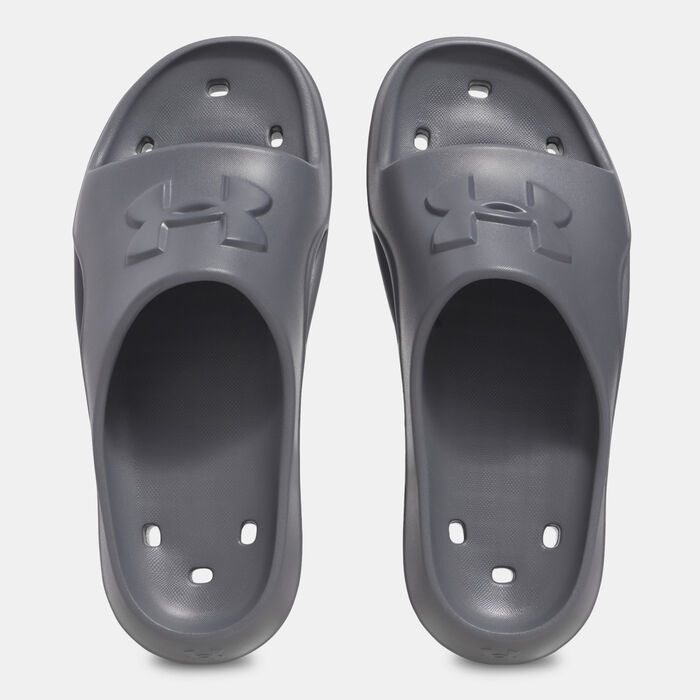 Under Armour Men's Locker V Slides Grey Under Armour Men's Locker V Slides Grey image number 4