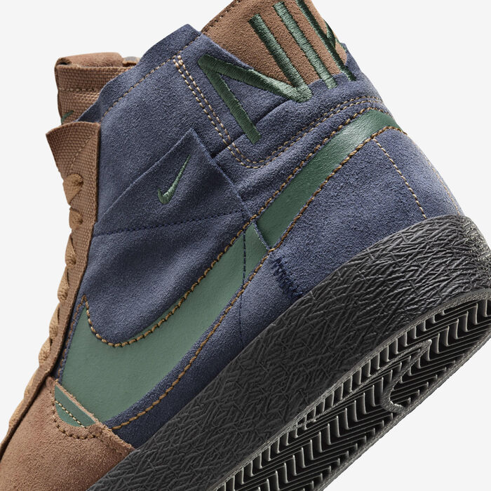 Nike SB Zoom Blazer Mid Premium Skate Shoes Brown image number 7