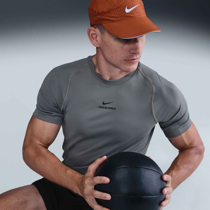 Nike Men's Pro Dri-FIT Training Top Grey Nike Men's Pro Dri-FIT Training Top Grey image number 2
