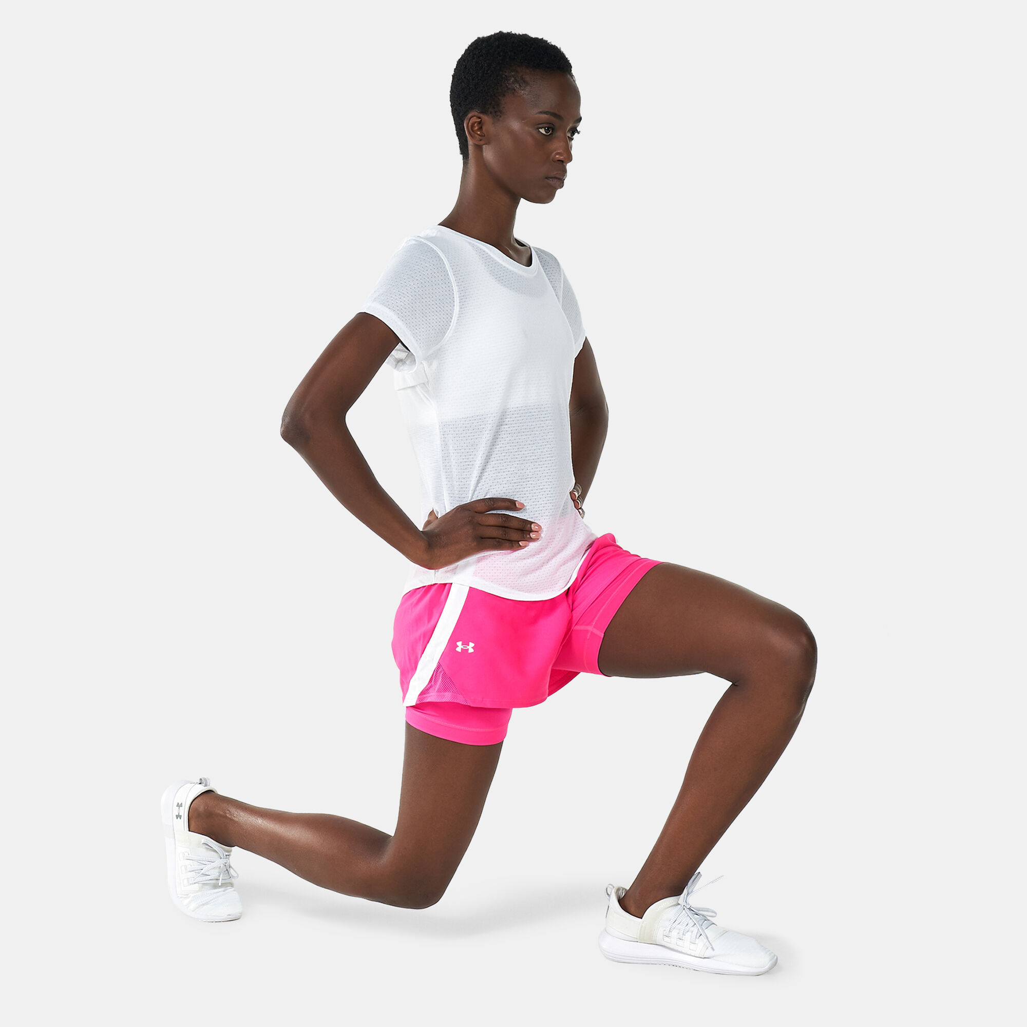 Pink running 2025 shorts womens