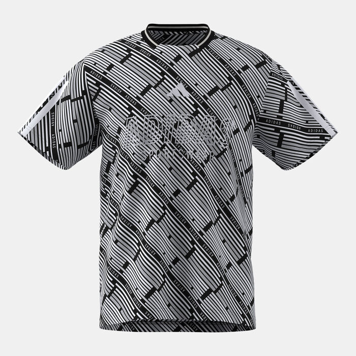 adidas Men's Emerging Harmony Allover Print T-Shirt Black image number 0