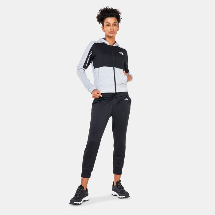 The North Face Women's Mountain Athletics Full Zip Fleece Jacket Grey The North Face Women's Mountain Athletics Full Zip Fleece Jacket Grey image number 2