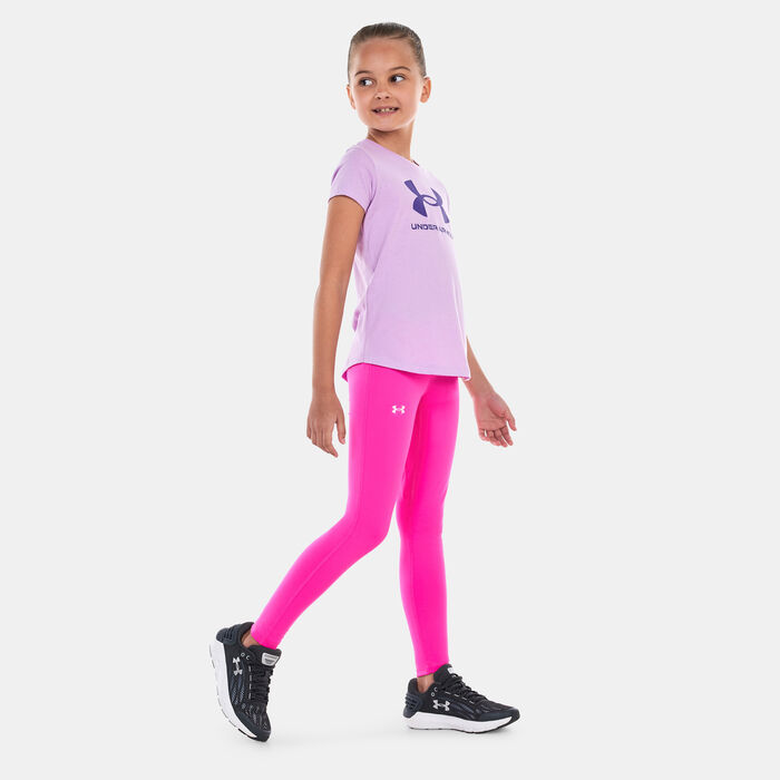 Under Armour Kids' UA Motion Training Leggings Pink image number 2