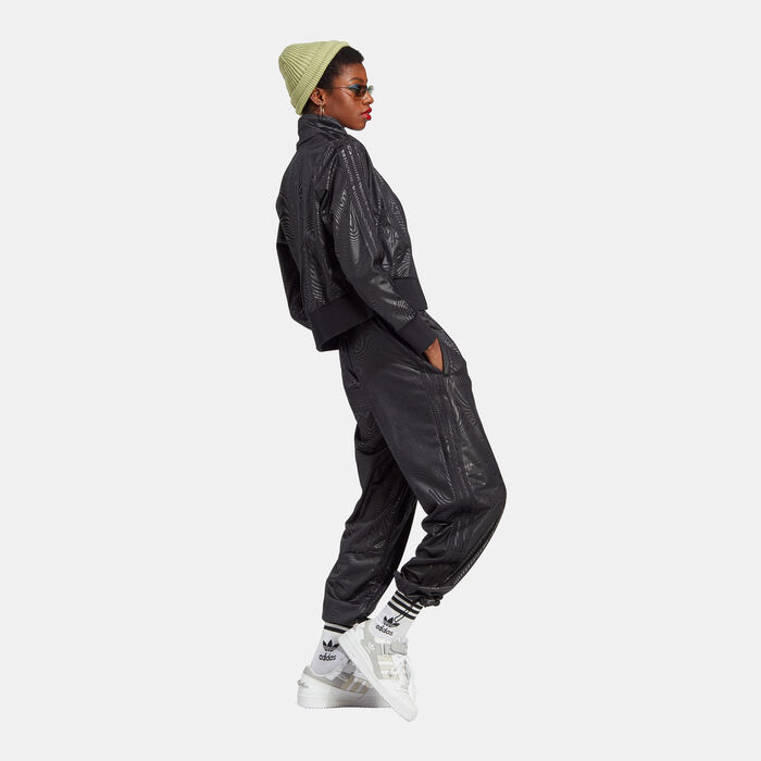 adidas Originals Women's Marble Print Firebird Track Pants Black adidas Originals Women's Marble Print Firebird Track Pants Black image number 2