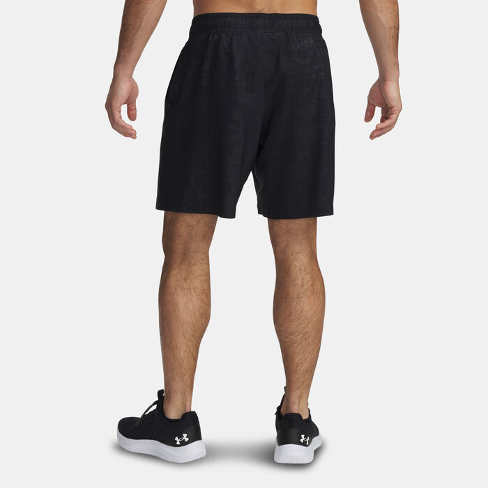 Under Armour Men's UA Tech Woven Emboss Training Shorts Black image number 0