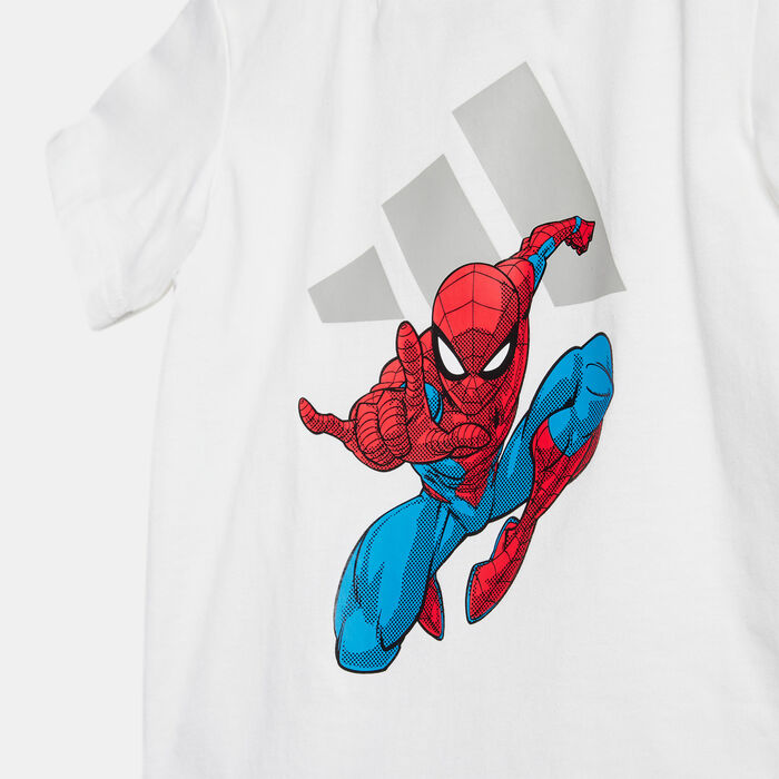 adidas Kids' Marvel Spider-Man T-Shirt and Shorts Set Red adidas Kids' Marvel Spider-Man T-Shirt and Shorts Set Red image number 2