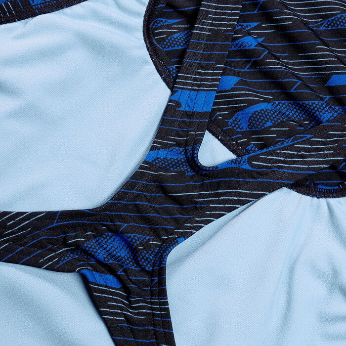 Speedo Women's HyperBoom Printed One-Piece Swimsuit Black image number 4