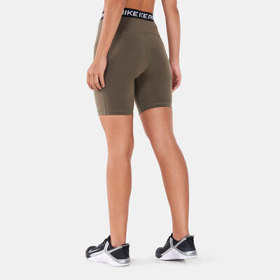 Nike Women's Pro 365 High-Waisted Shorts Green