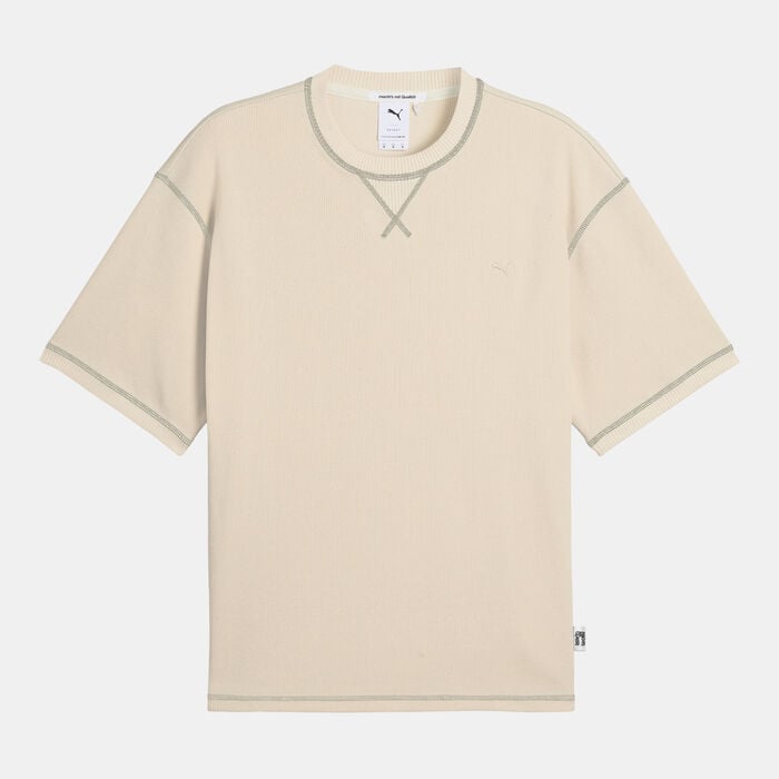PUMA Men's MMQ T-Shirt Beige PUMA Men's MMQ T-Shirt Beige image number 0