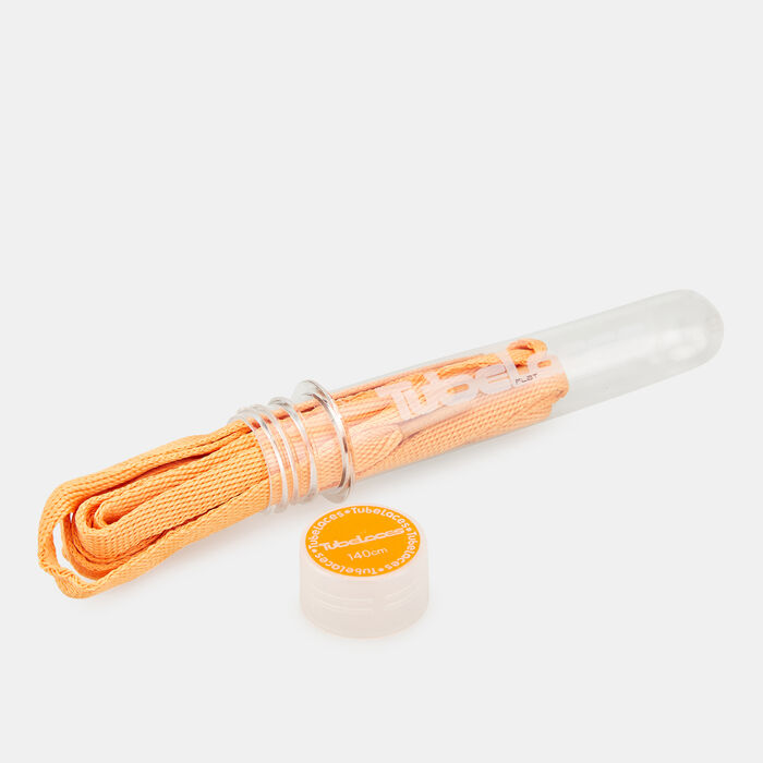 TUBELACES Flat Shoelaces Orange TUBELACES Flat Shoelaces Orange image number 1