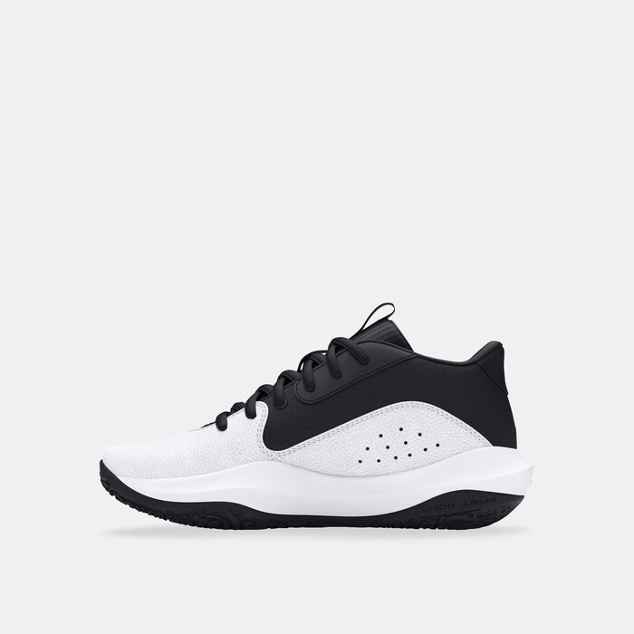 Under Armour Kids' Lockdown 7 Basketball Shoes White image number 2