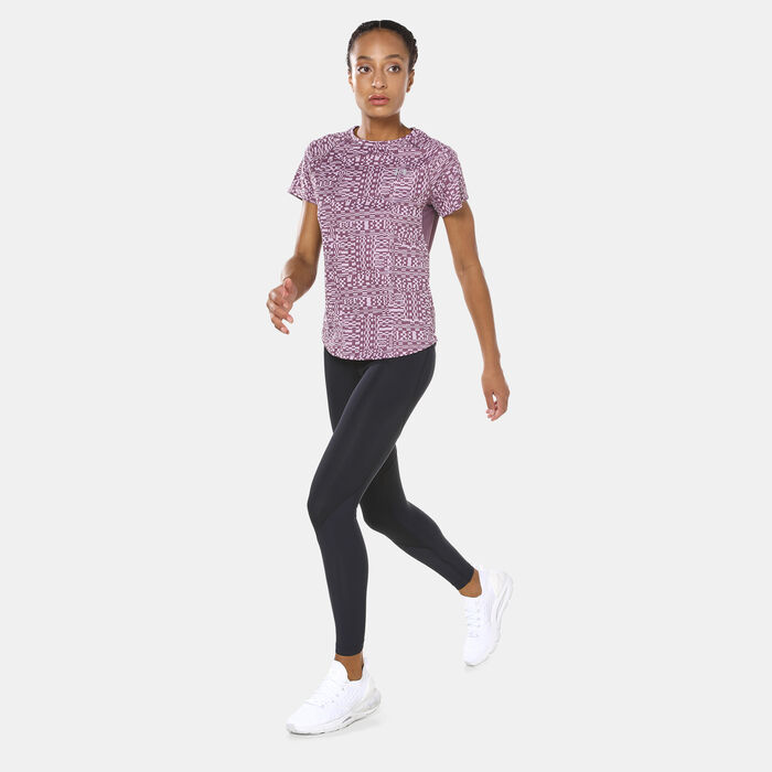 Under Armour Women's Speed Stride Printed T-Shirt Blue Under Armour Women's Speed Stride Printed T-Shirt Blue image number 2