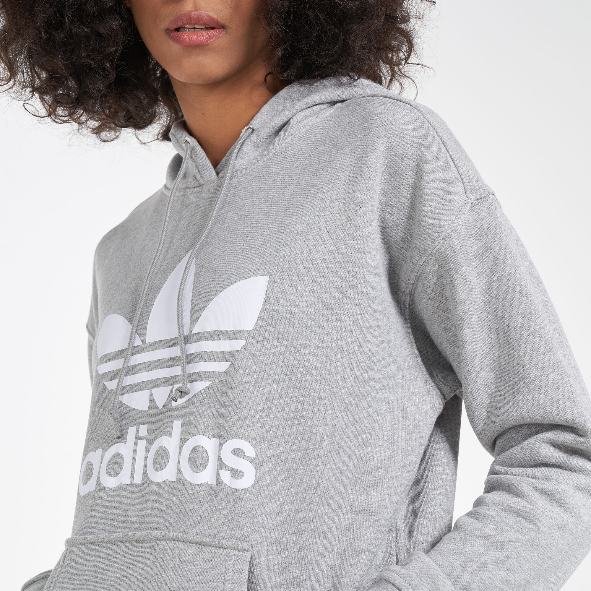 Grey adidas hoodie womens store