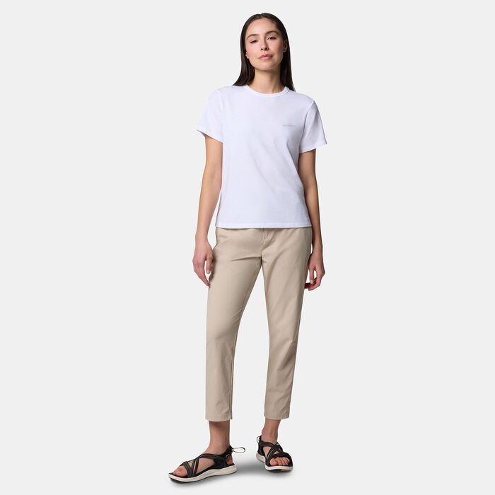Columbia Women's Sun Trek II T-Shirt White Columbia Women's Sun Trek II T-Shirt White image number 2
